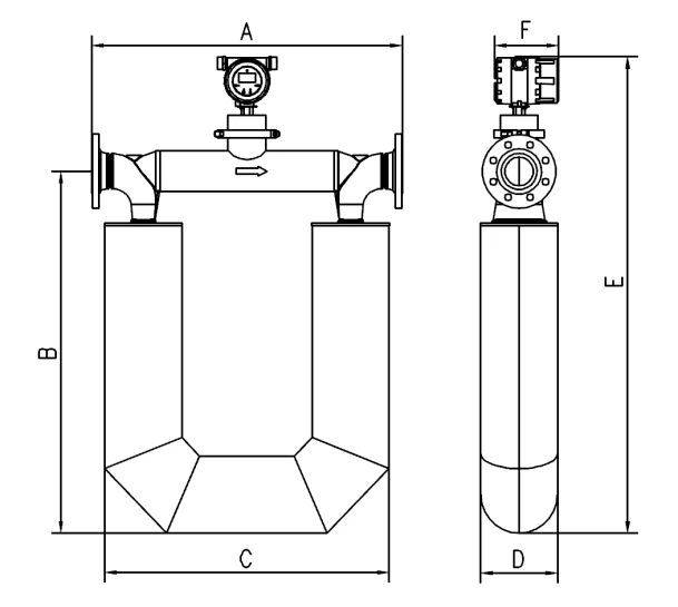 فلومتر جرمی کوریولیس K200 Coriolis Mass Flow Meter - Image 3